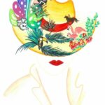 Oeuvre d’art peinte sur papier figueras texturé lin. C’est la sentinelle de notre écosystème. Elle nous rappelle que nous devons protéger la nature et ses espèces menacées. Elle est coiffée d’un chapeau Borsalino. Série. Format 24x33 cm.